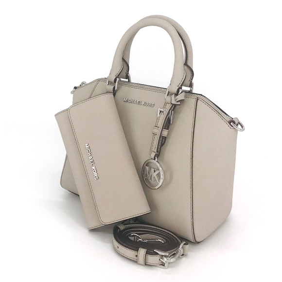 2PCS Michael Kors Ciara Medium Satchel Wallet Set - Picture 2 of 8